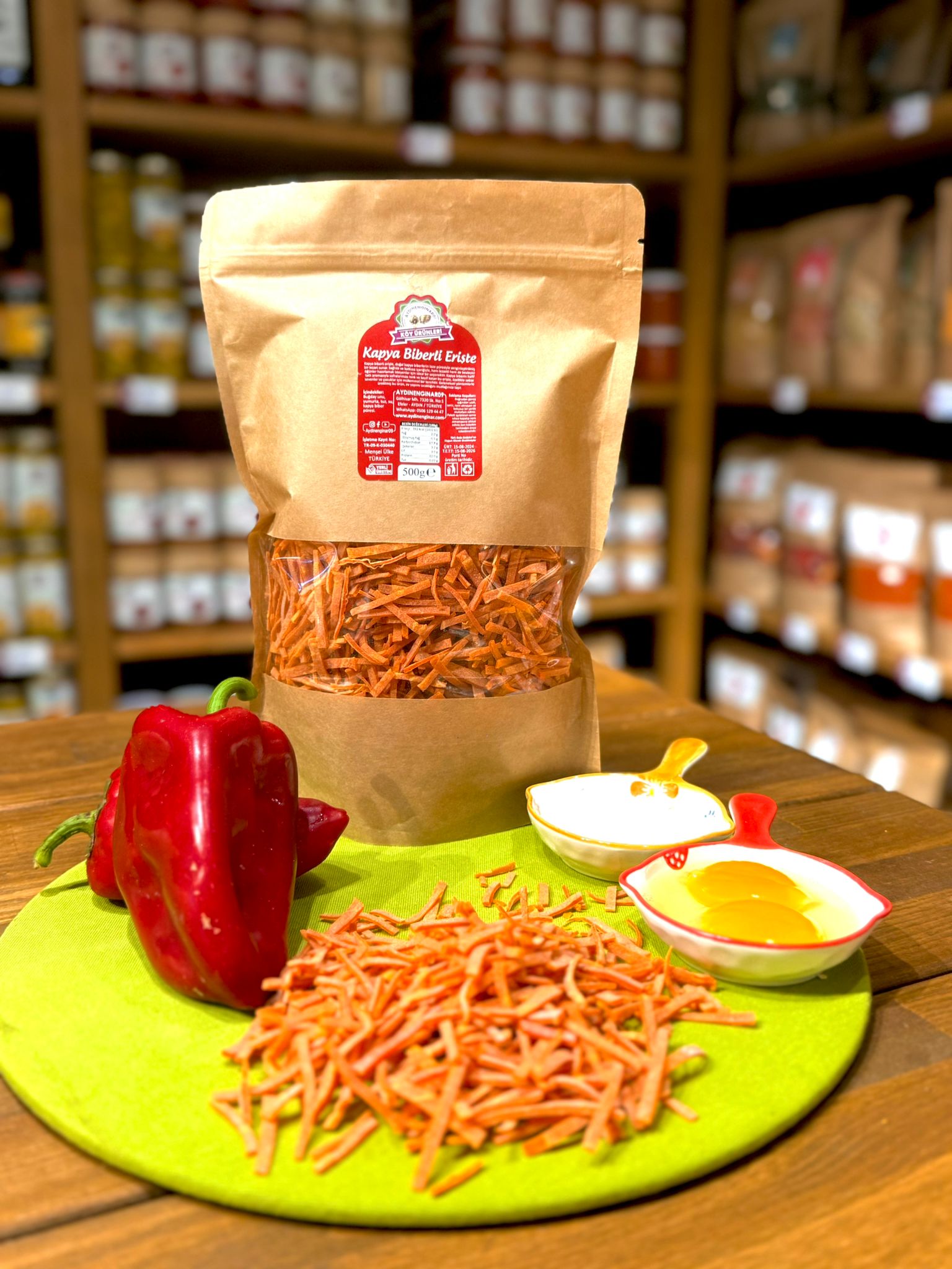 1 Kg Kapya Biberli Erişte