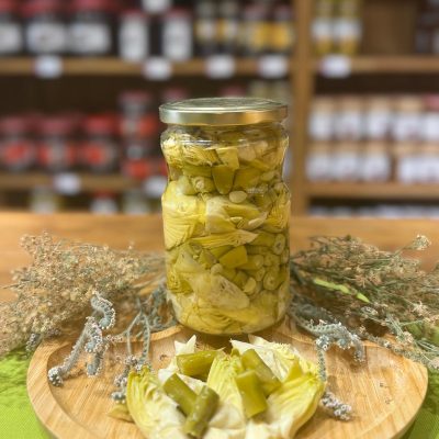 720 cc Taze Baklalı Doğranmış Bebek Enginar Konservesi