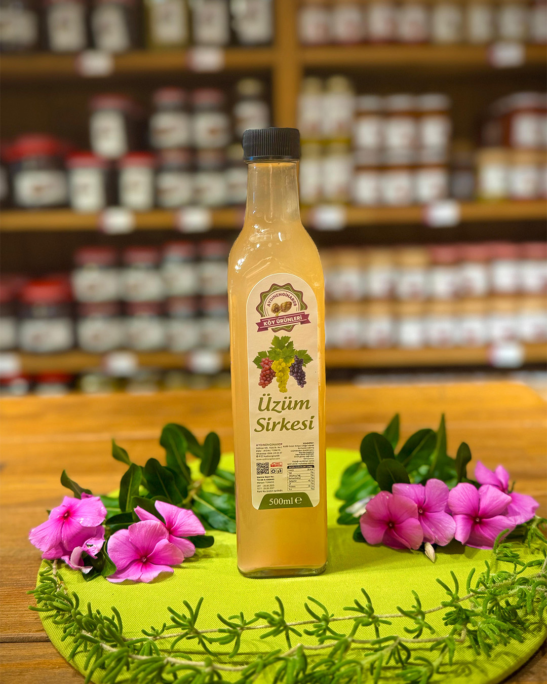 500 Ml Ev Yapımı Doğal Katkısız Üzüm Sirkesi