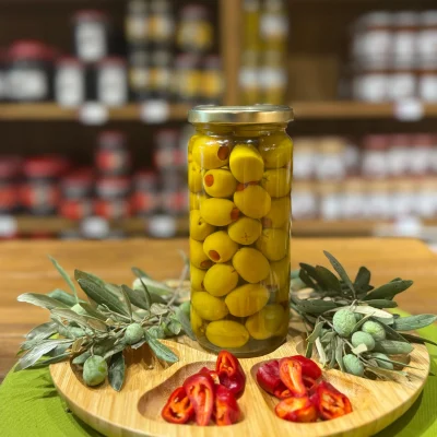 300 Gr Biber Dolgulu Yeşil Zeytin