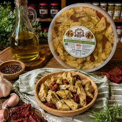 1 Kg Yağlanmış Doğranmış Bebek Enginar Salatası